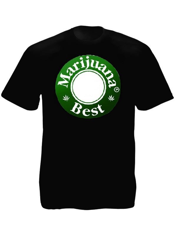 Best Marijuana Beer Caps Tee-Shirt Black