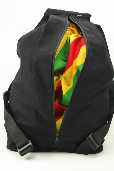 Backpack Legend Rastaman Theft Protection Zip Hidden Inside Back กระเป๋าเป้สีดำส