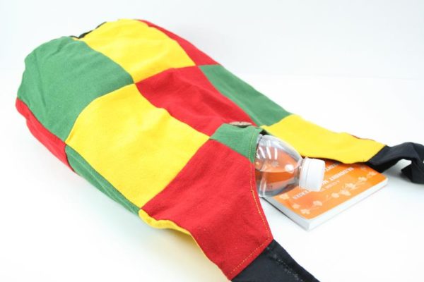 Bag Roots Beach Small Size Shoulder Button Green Yellow Red กระเป๋าสะพาย RASTA P