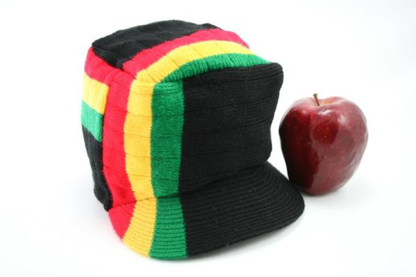 Cap Black Hiphop Stripes Rasta Colors หมวกแก็ปทรงสูง URBAN CAP สไตล์ราสต้า-เรกเก