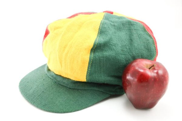 Cap Hemp Dreadlocks Green Yellow Red หมวกราสต้าใยกัญชา RASTA HEMP CAP หมวกแก็ปสำ