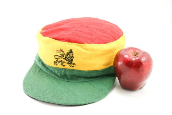 Cap Hemp Green Yellow Red Lion of Judah หมวกใยกัญชา RASTA HEMP CAP หมวกแก็ปปักลา