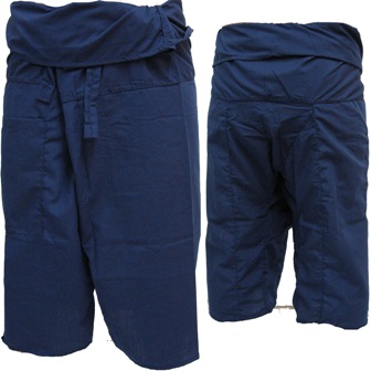 Trousers Thai Fisherman Pants Dark Blue กางเกงชาวเลสไตล์ราสต้า-เรกเก้ สีน้ำเงินก