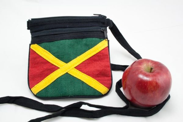 Bag Hemp Jamaica Flag Shoulder Zip กระเป๋าราสต้าสไตล์ธงชาติจาไมก้า ใส่ของได้ 2 ช