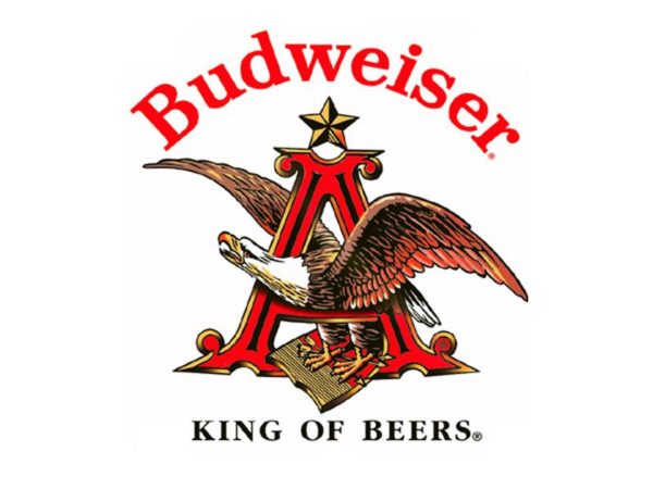 Budweiser Beer Logo White Tee-Shirt เสื้อยืดคอกลมสีขาวสกรีนลายโลโก้เบียร์ Budwei