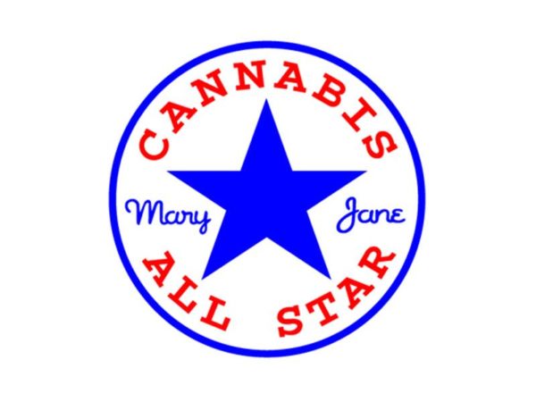 เสื้อพิมพ์ลาย Converse Cannabis All Star White Tee-Shirt