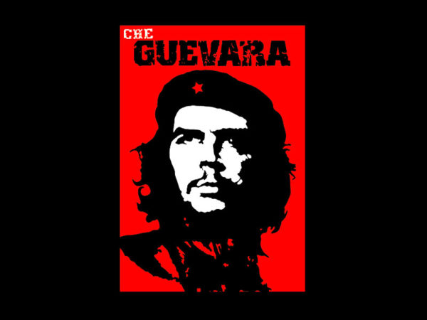 Che Guevara Black Tee-Shirt เสื้อยืดสีดำลายสุดเท่ห์ Che Guevara Black Tee-Shirt
