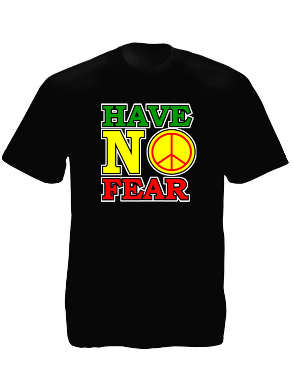 Have No Fear Black Tee-Shirt เสื้อยืดสีดำสกรีนตัวอักษร Have No Fear สุดเท่ห์