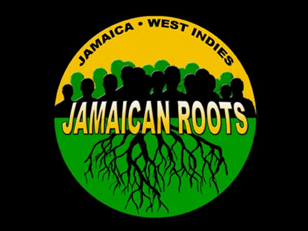 Jamaican Roots West Indies Black Tee-Shirt เสื้อยืดคอกลมสีดำสกรีนลายหมู่เกาะจาไม