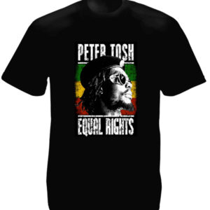 Peter Tosh Equal Rights Black Tee-Shirt เสื้อยืดคอกลมสีดำสกรีนลาย Rastaman สุดเท