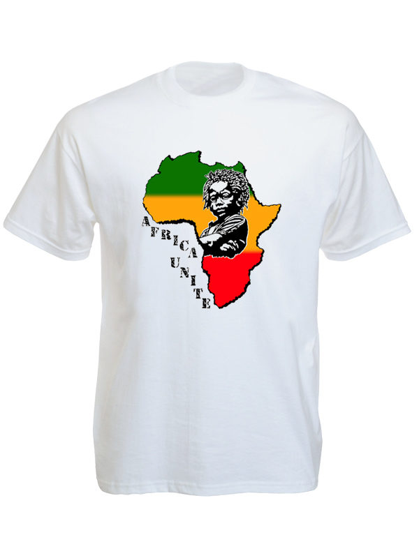 Africa Unite Baby Rasta White Tee-Shirt เสื้อยืดสีขาวลายเด็กชาย Africa Unite Bab