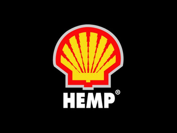 Hemp Shell Logo Black Tee-Shirt เสื้อยืดคอกลมสีดำสกรีนลายโลโก้เชลล์