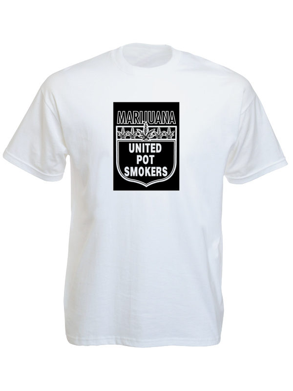 Marijuana United Pot Smokers White Tee-Shirt
