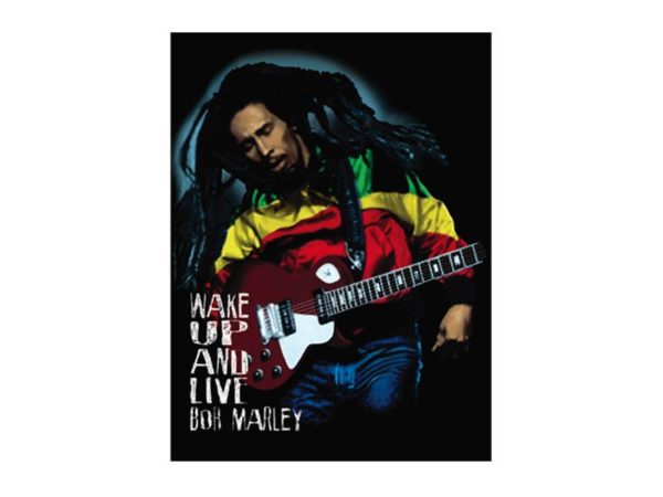 Wake Up and Live Bob Marley White Tee-Shirt